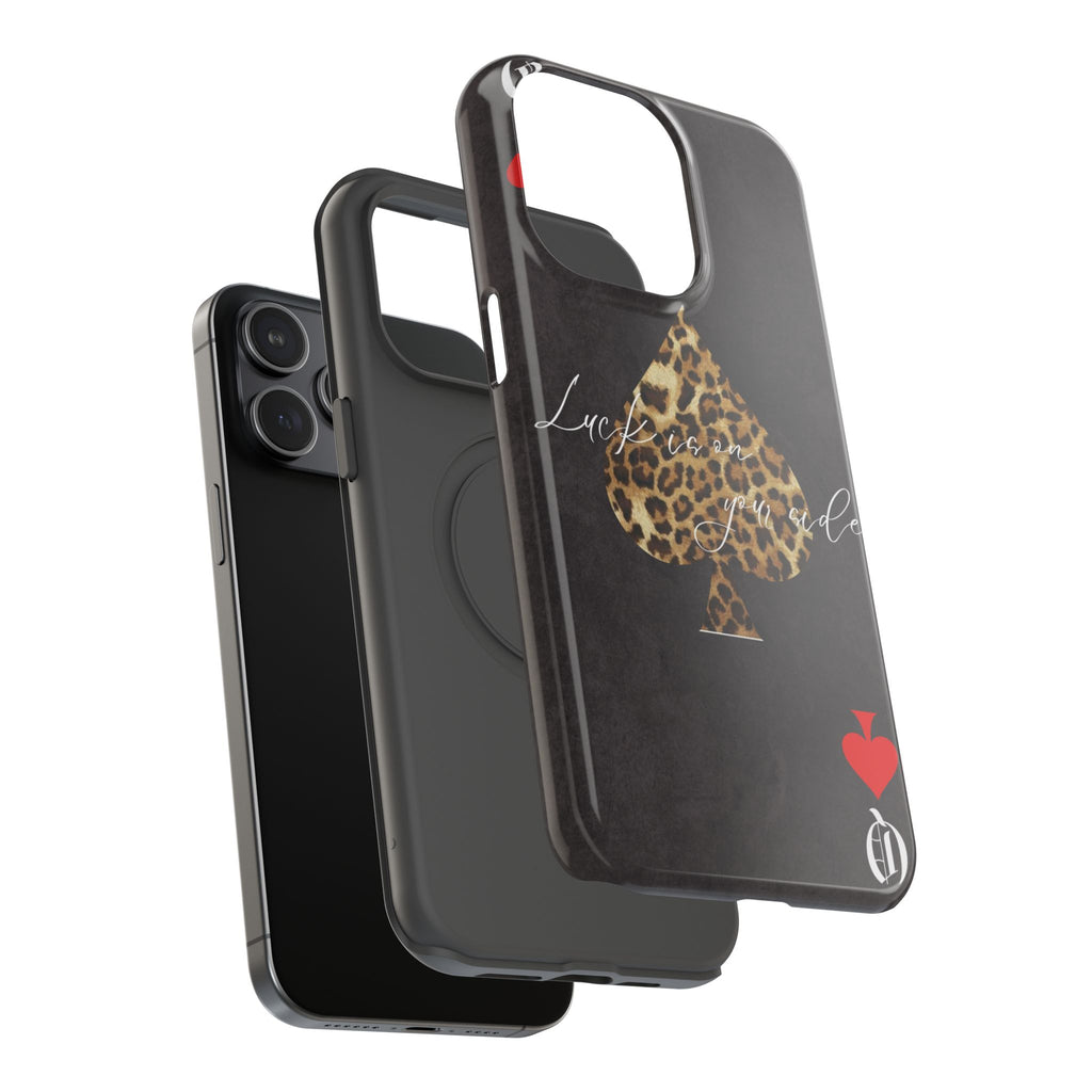 "Luck Is On Your Side" Cheetah Phone Case