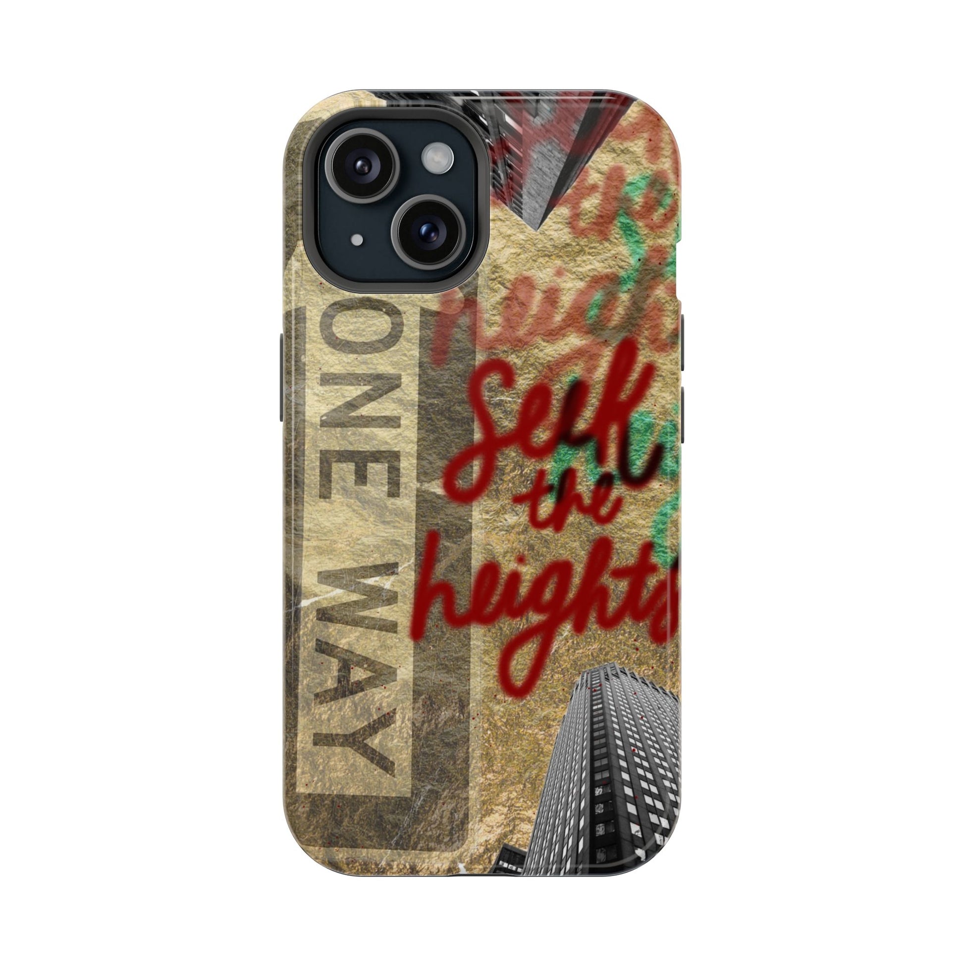 "Seek the Heights"  Gold Phone Case
