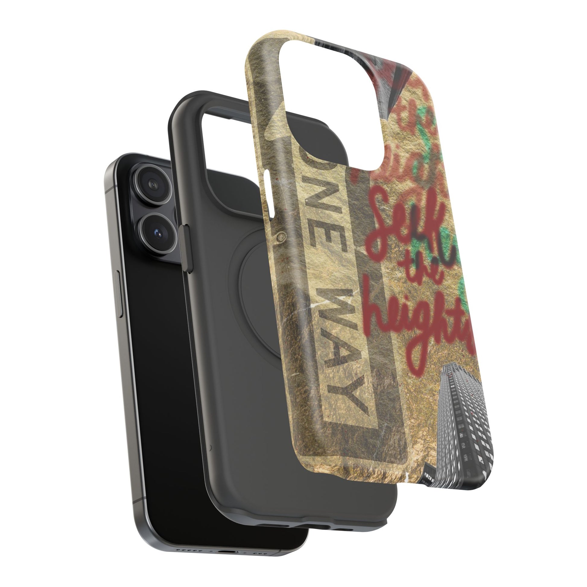 "Seek the Heights"  Gold Phone Case