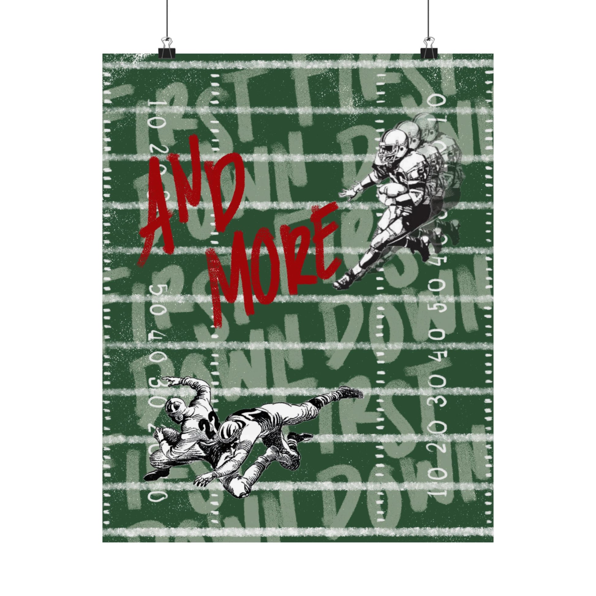"First Down & More" Print