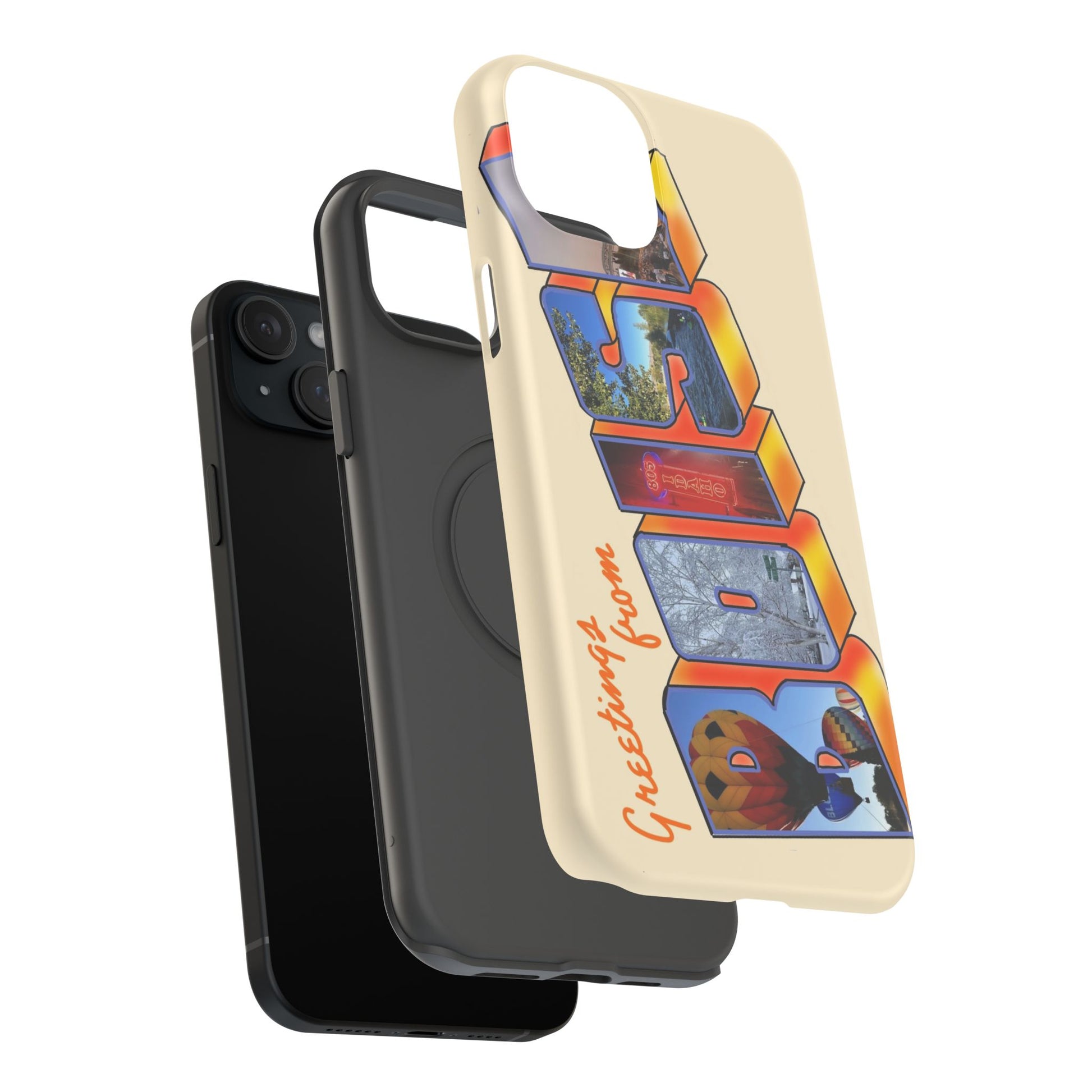 "Greetings from Boise" Orange Phone Case