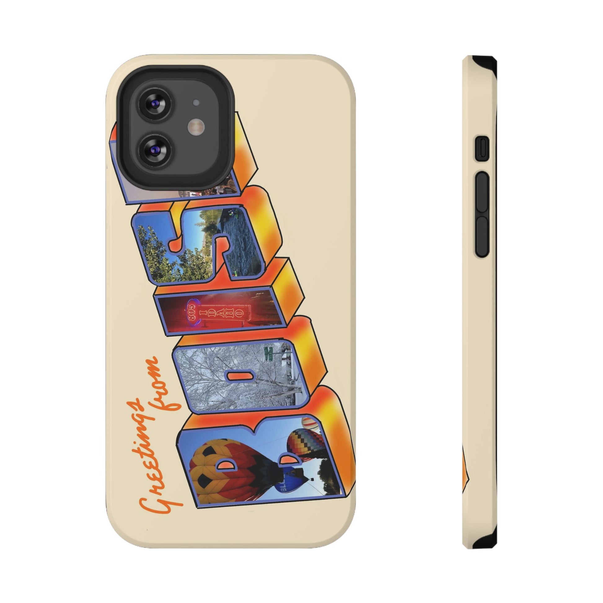 "Greetings from Boise" Orange Phone Case