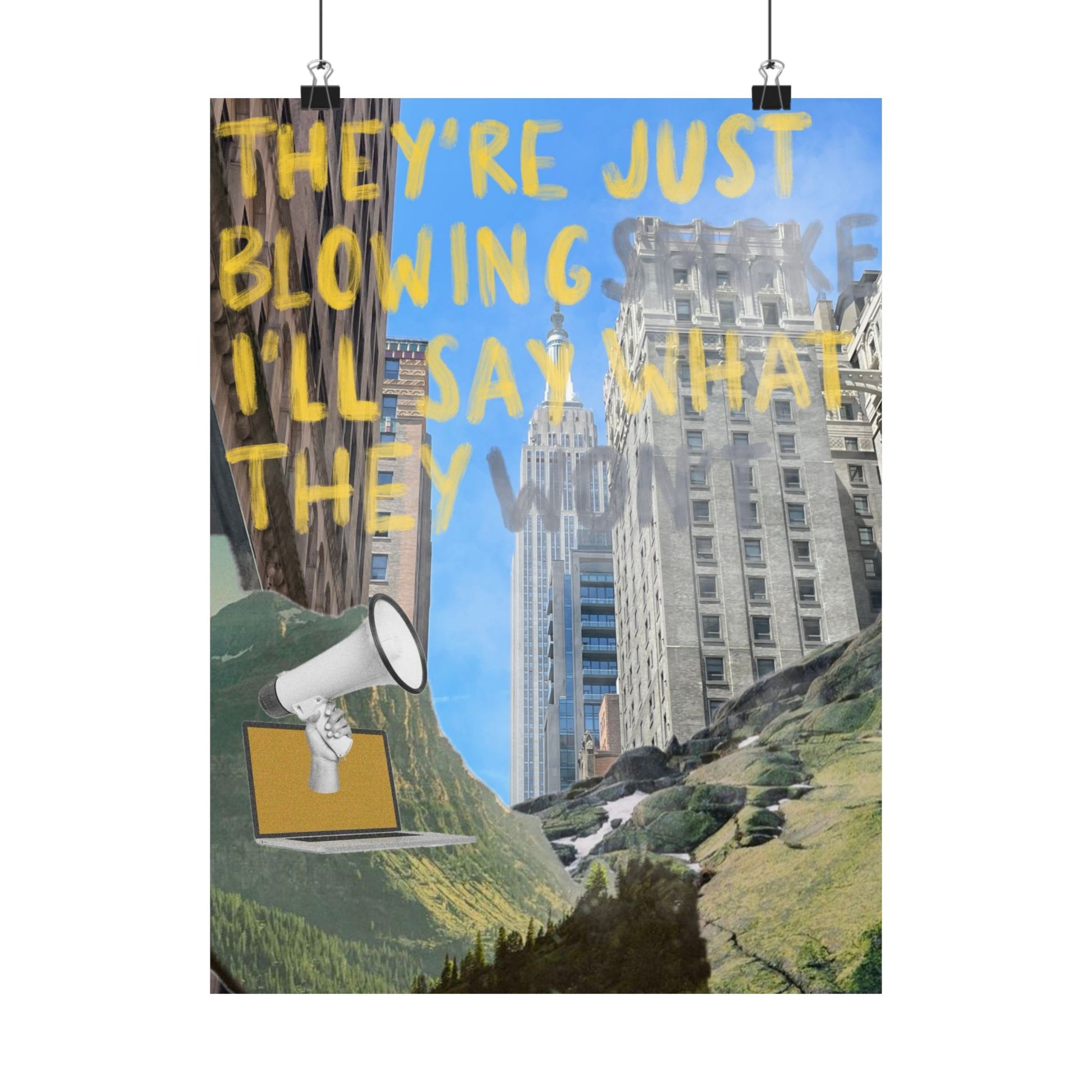 "Blowing Smoke" Print