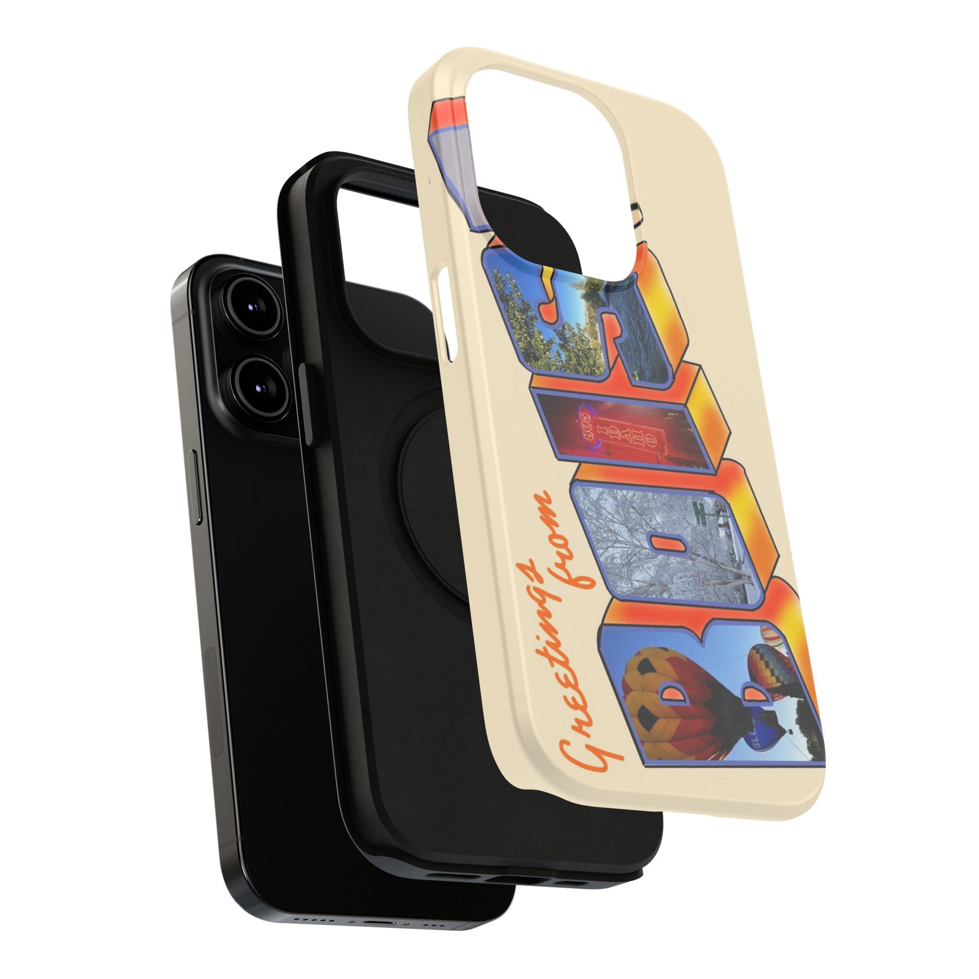 "Greetings from Boise" Orange Phone Case