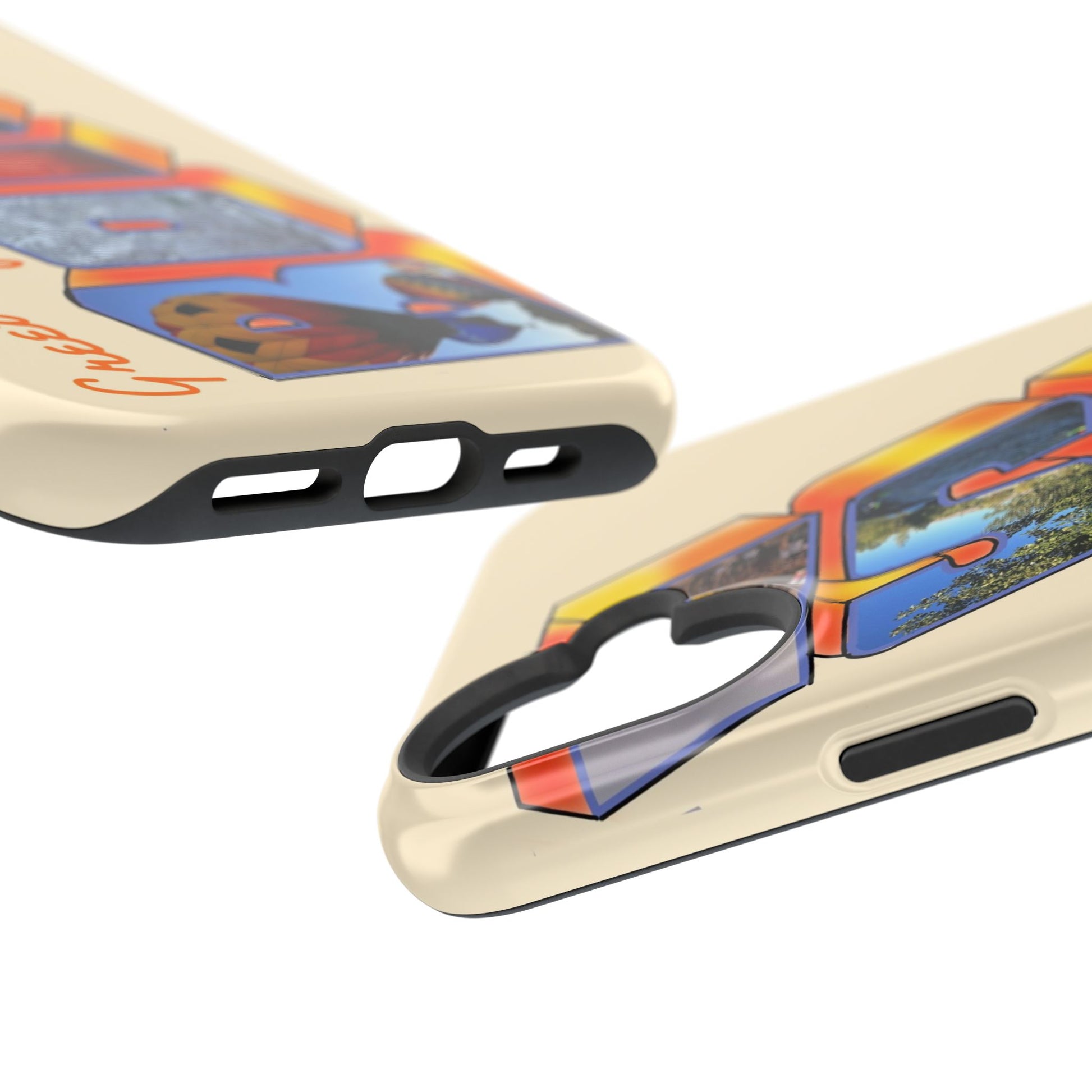 "Greetings from Boise" Orange Phone Case