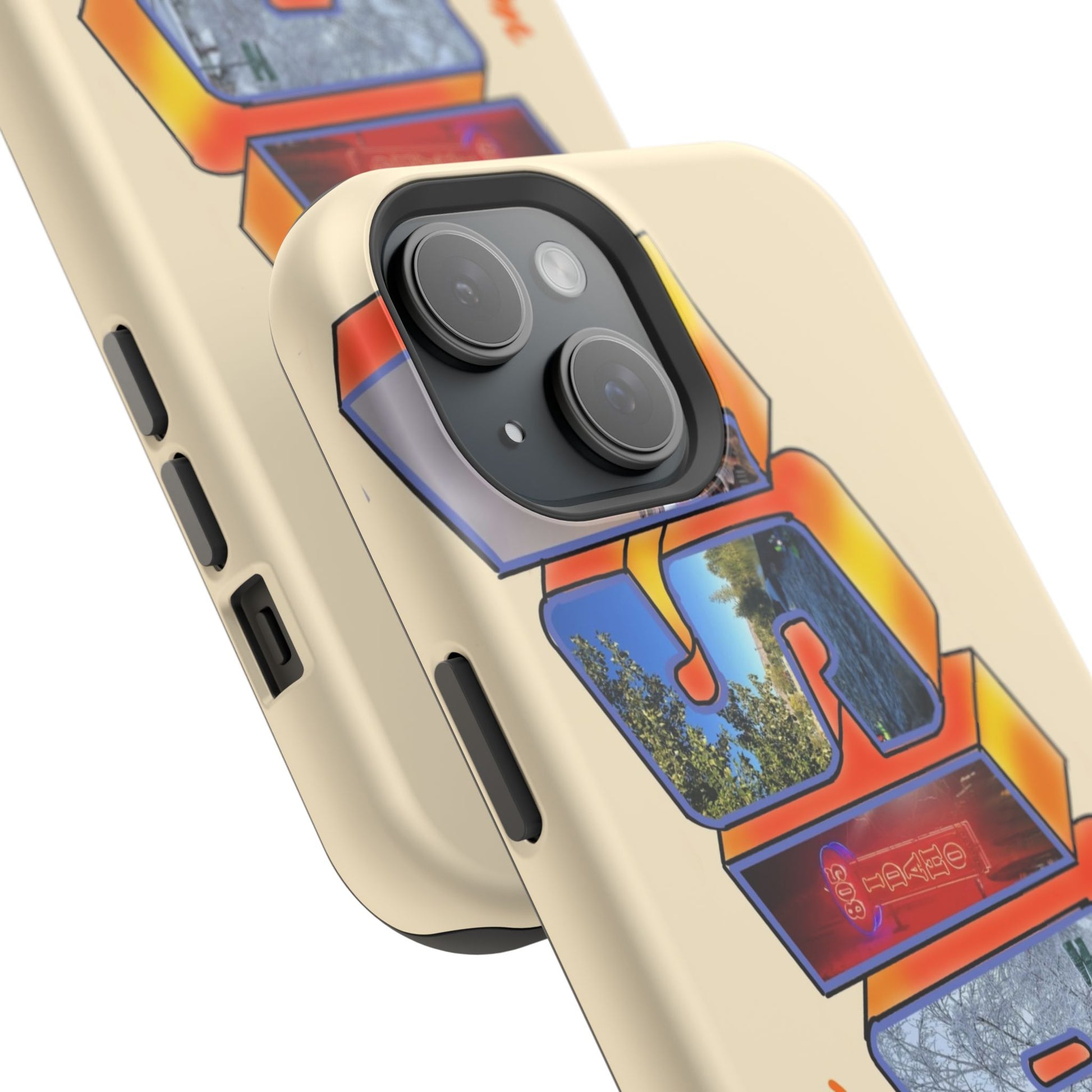 "Greetings from Boise" Orange Phone Case
