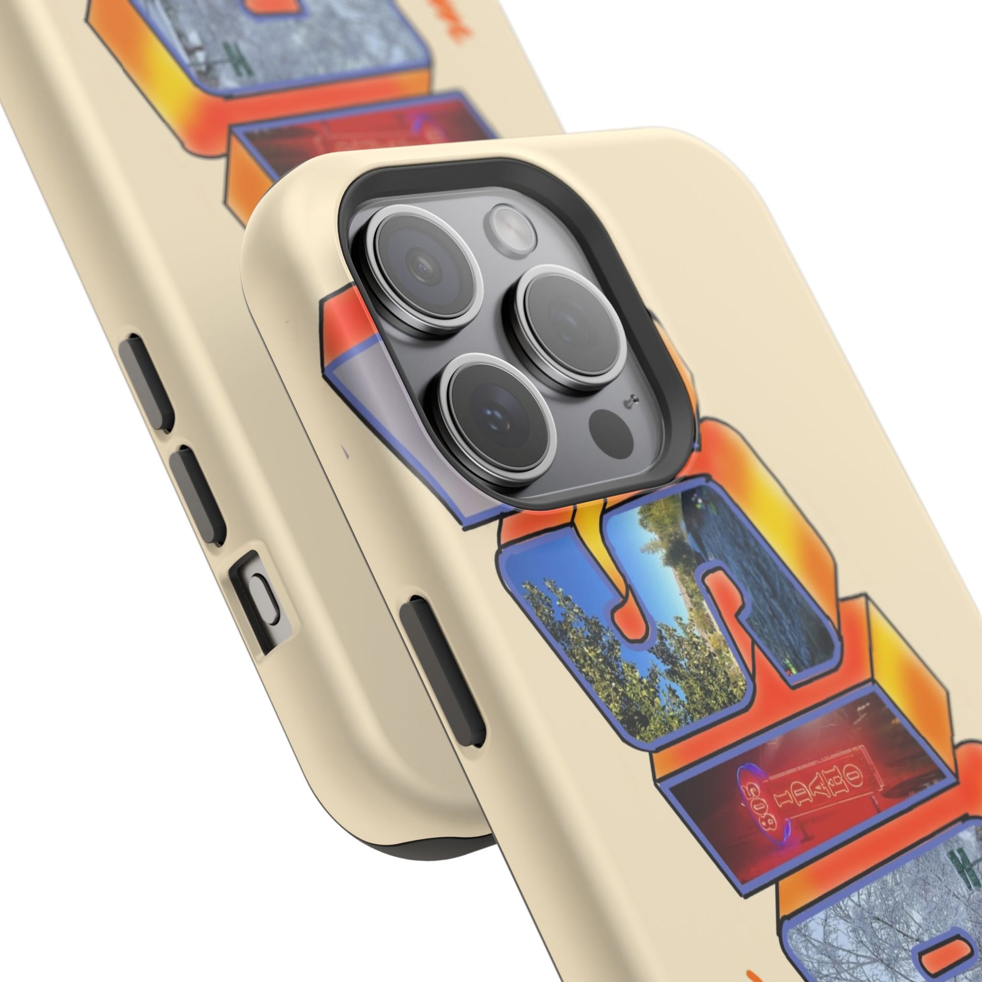 "Greetings from Boise" Orange Phone Case