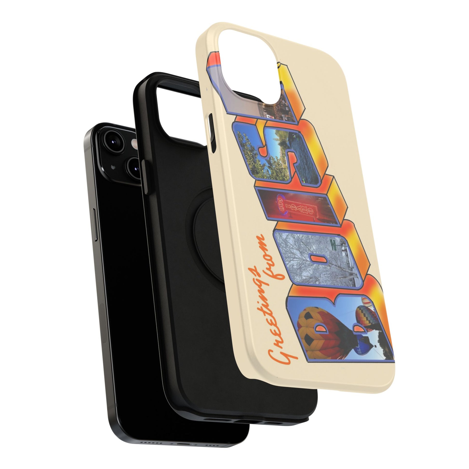 "Greetings from Boise" Orange Phone Case