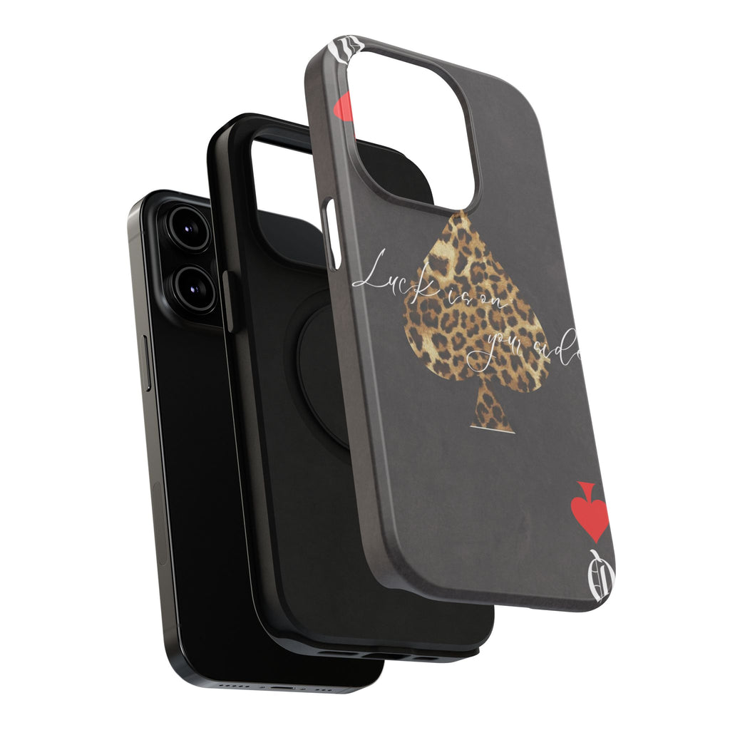 "Luck Is On Your Side" Cheetah Phone Case