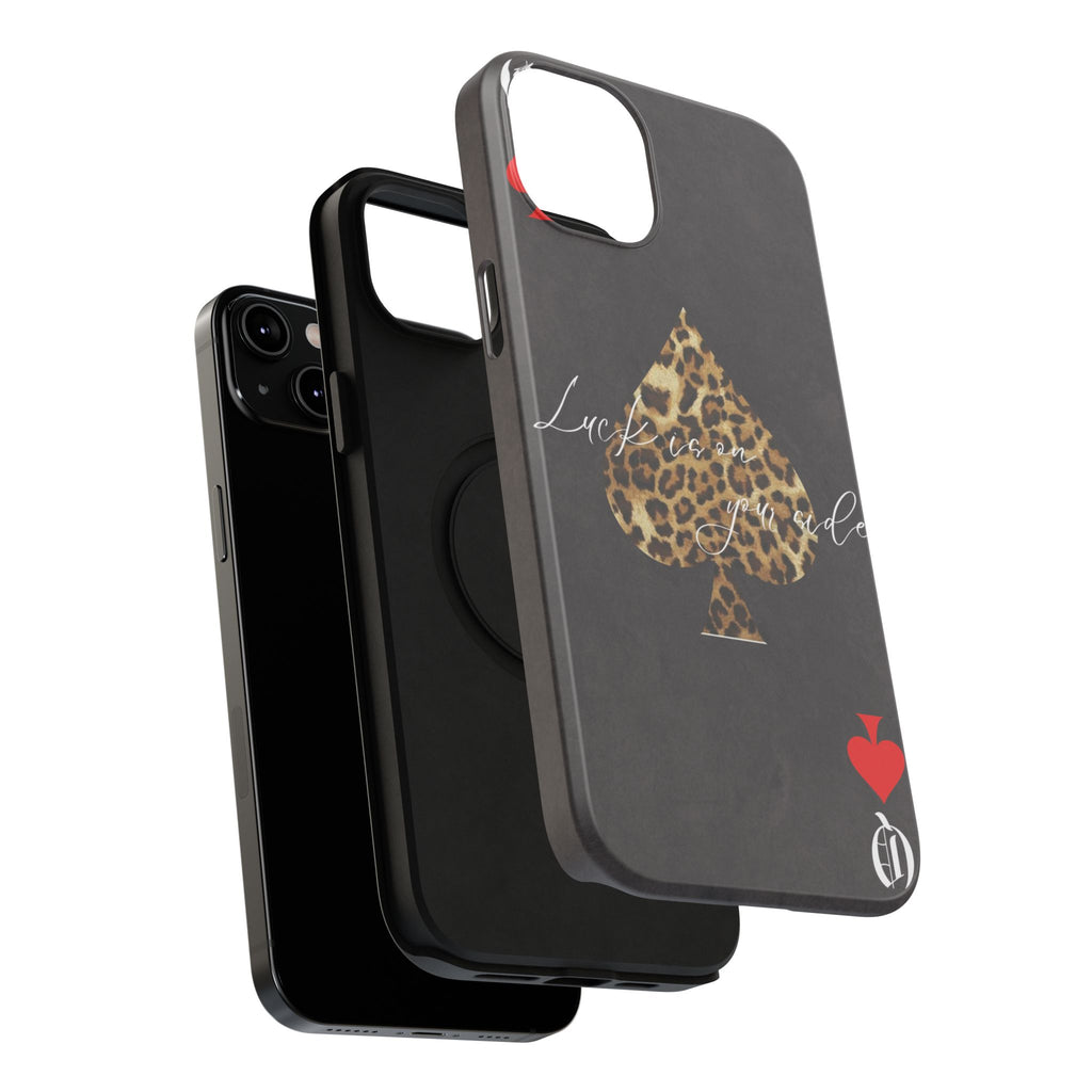 "Luck Is On Your Side" Cheetah Phone Case