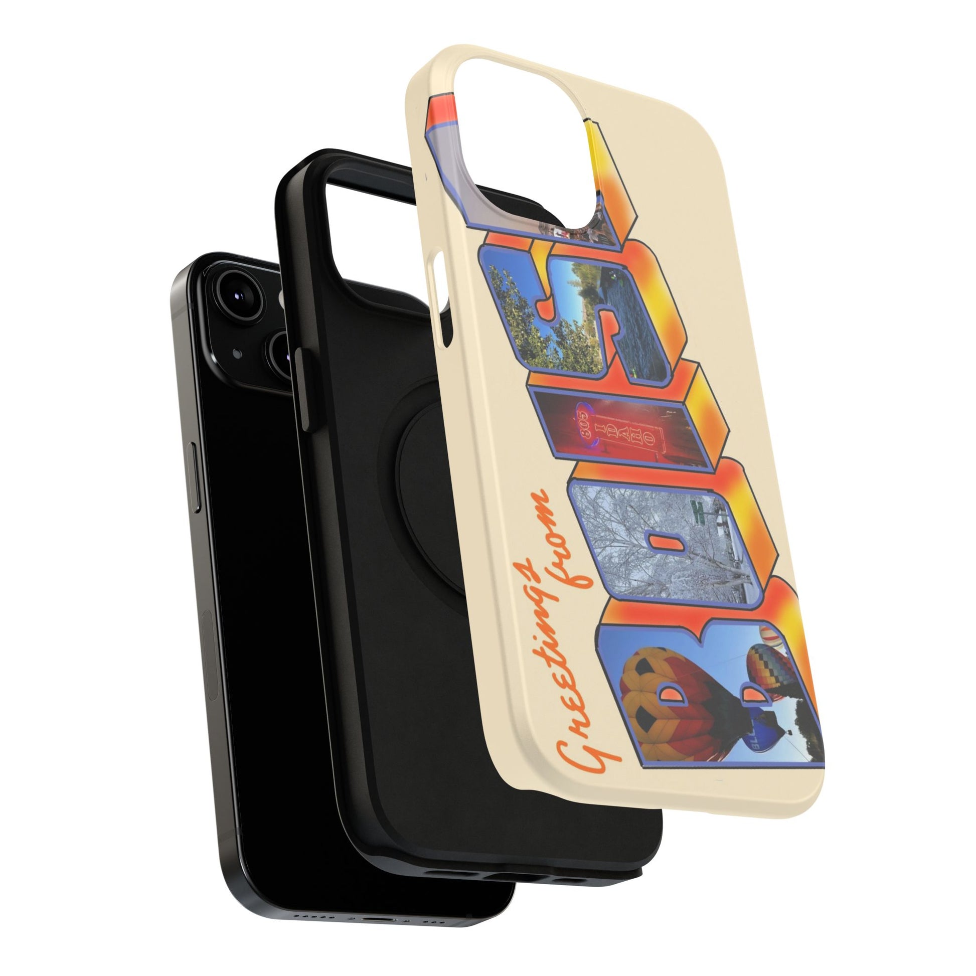 "Greetings from Boise" Orange Phone Case
