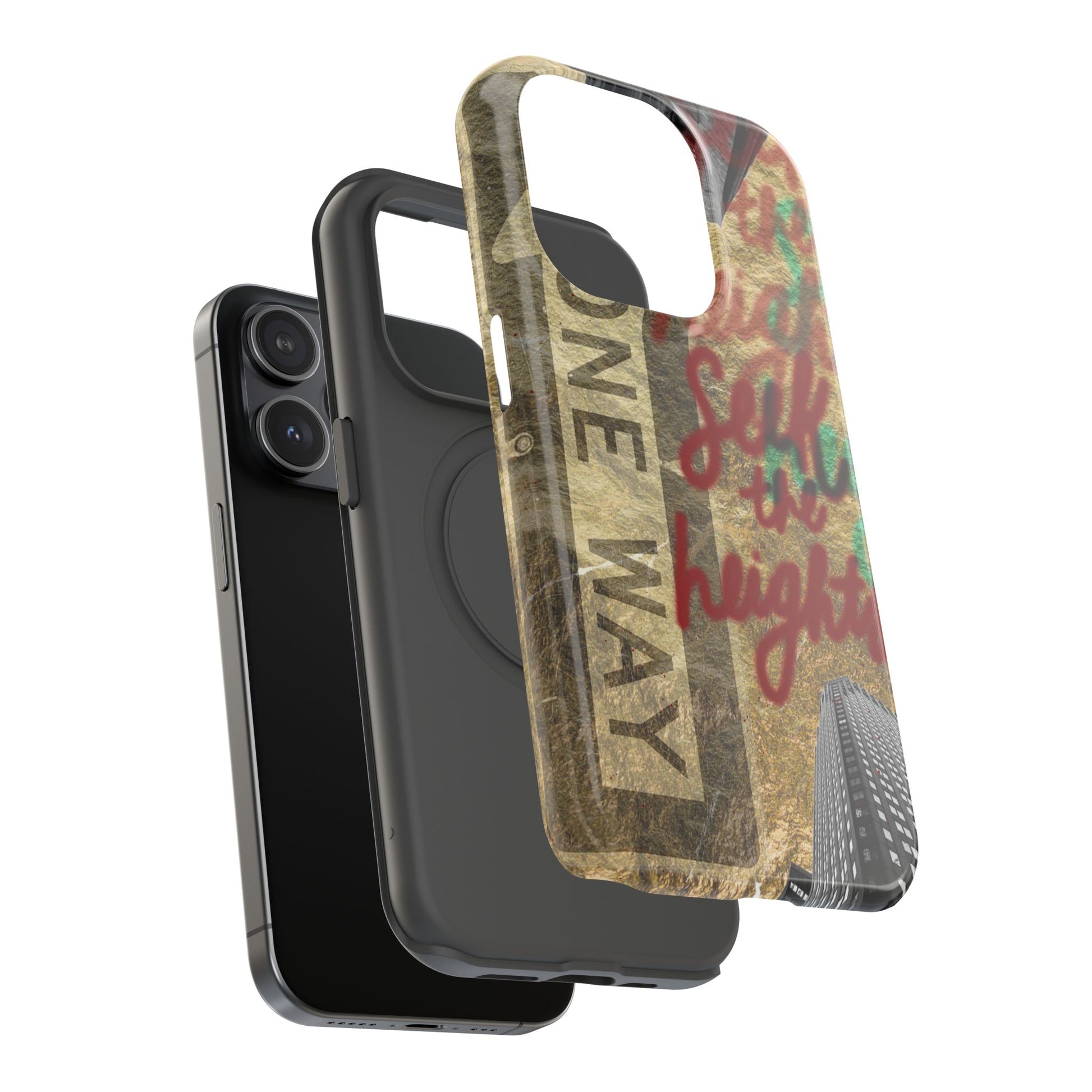 "Seek the Heights"  Gold Phone Case