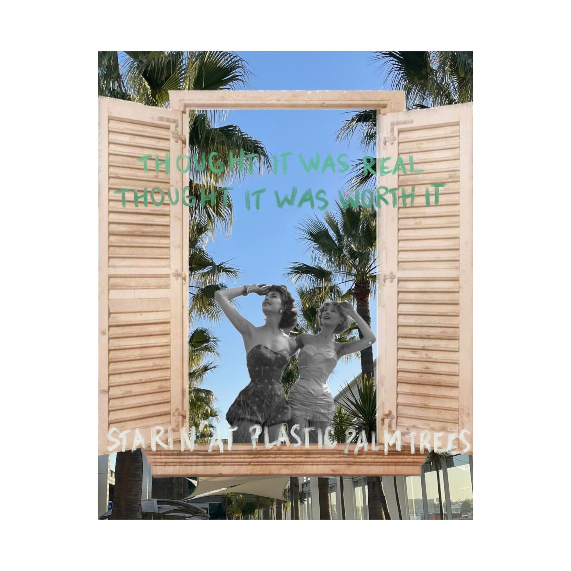 "plastic palm trees" Print