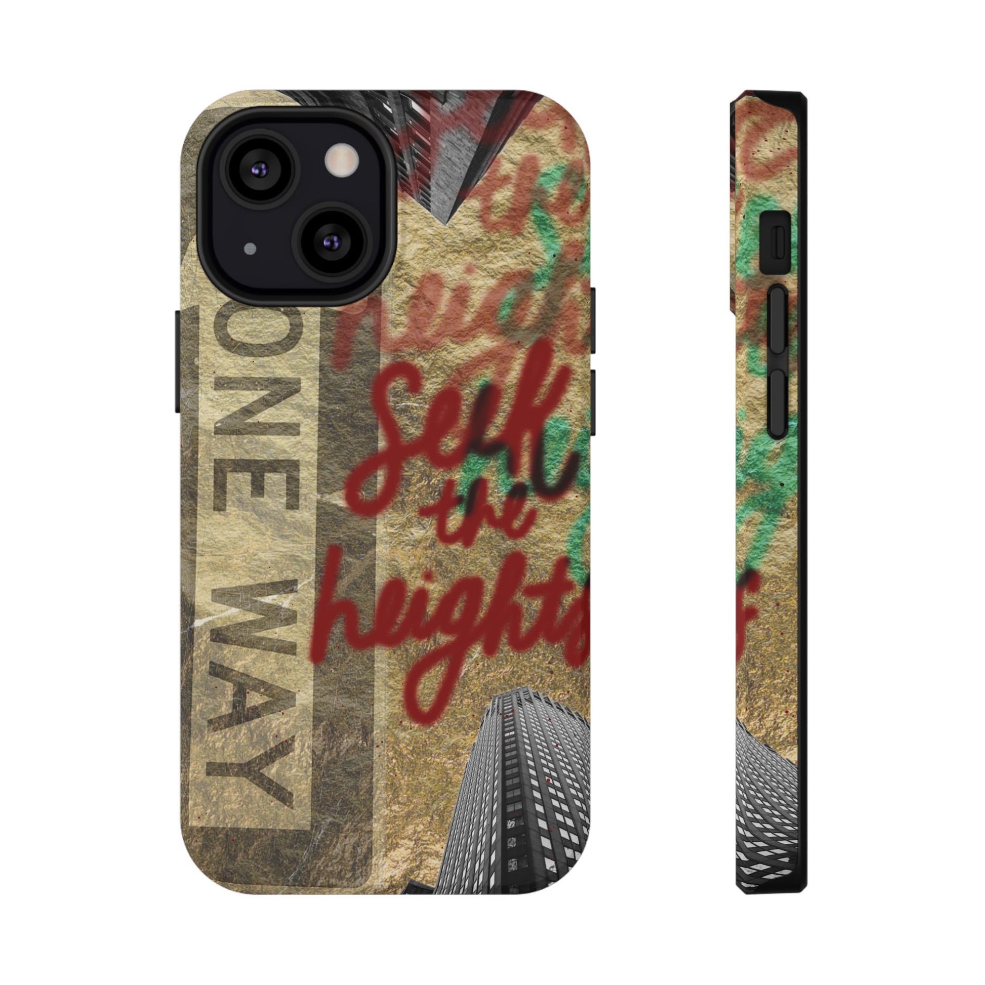 "Seek the Heights"  Gold Phone Case
