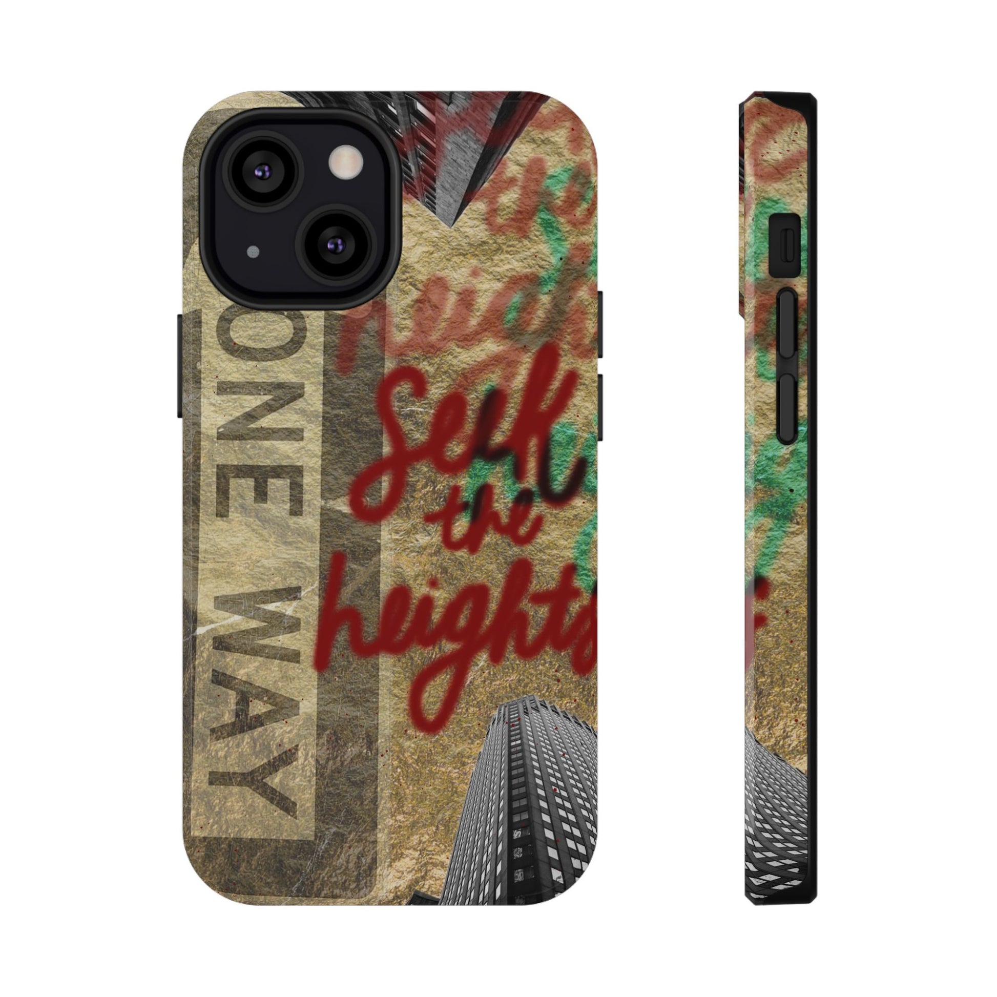 "Seek the Heights"  Gold Phone Case