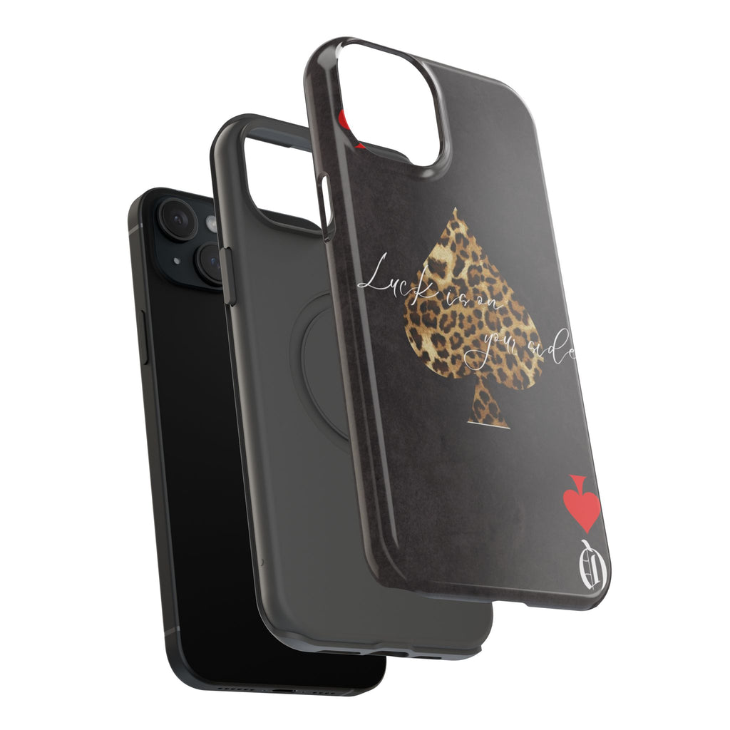 "Luck Is On Your Side" Cheetah Phone Case