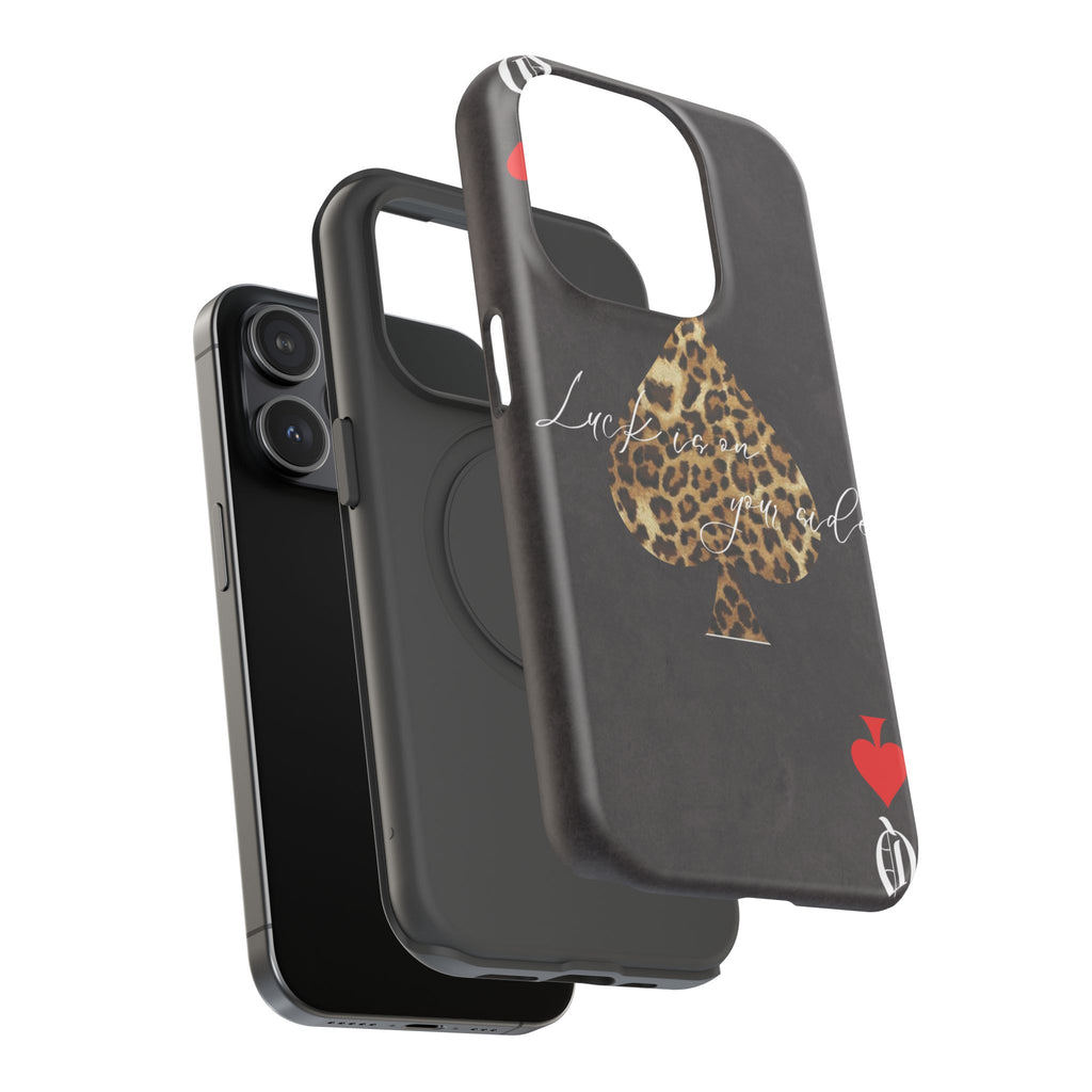 "Luck Is On Your Side" Cheetah Phone Case