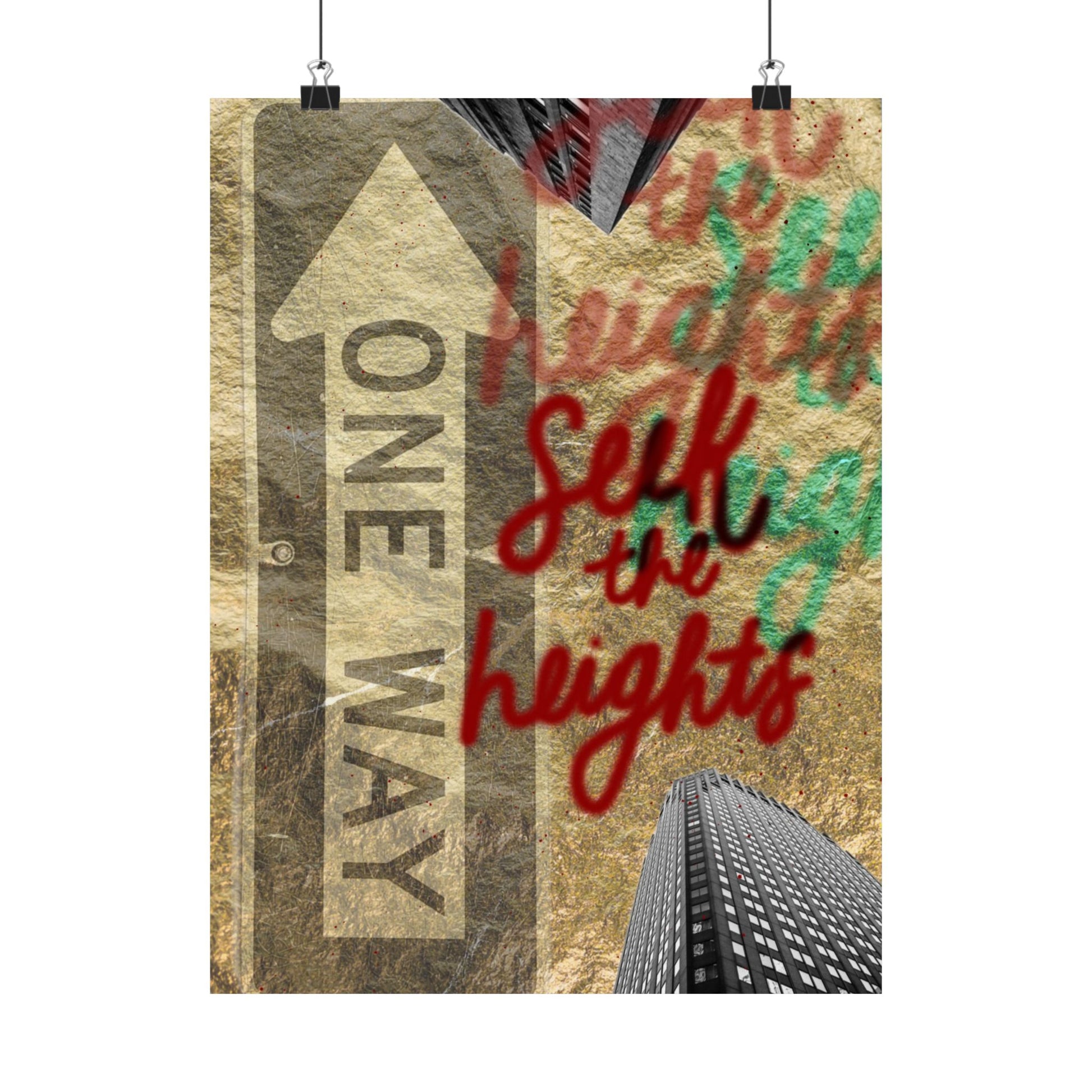 "Seek the Heights - Gold" Print