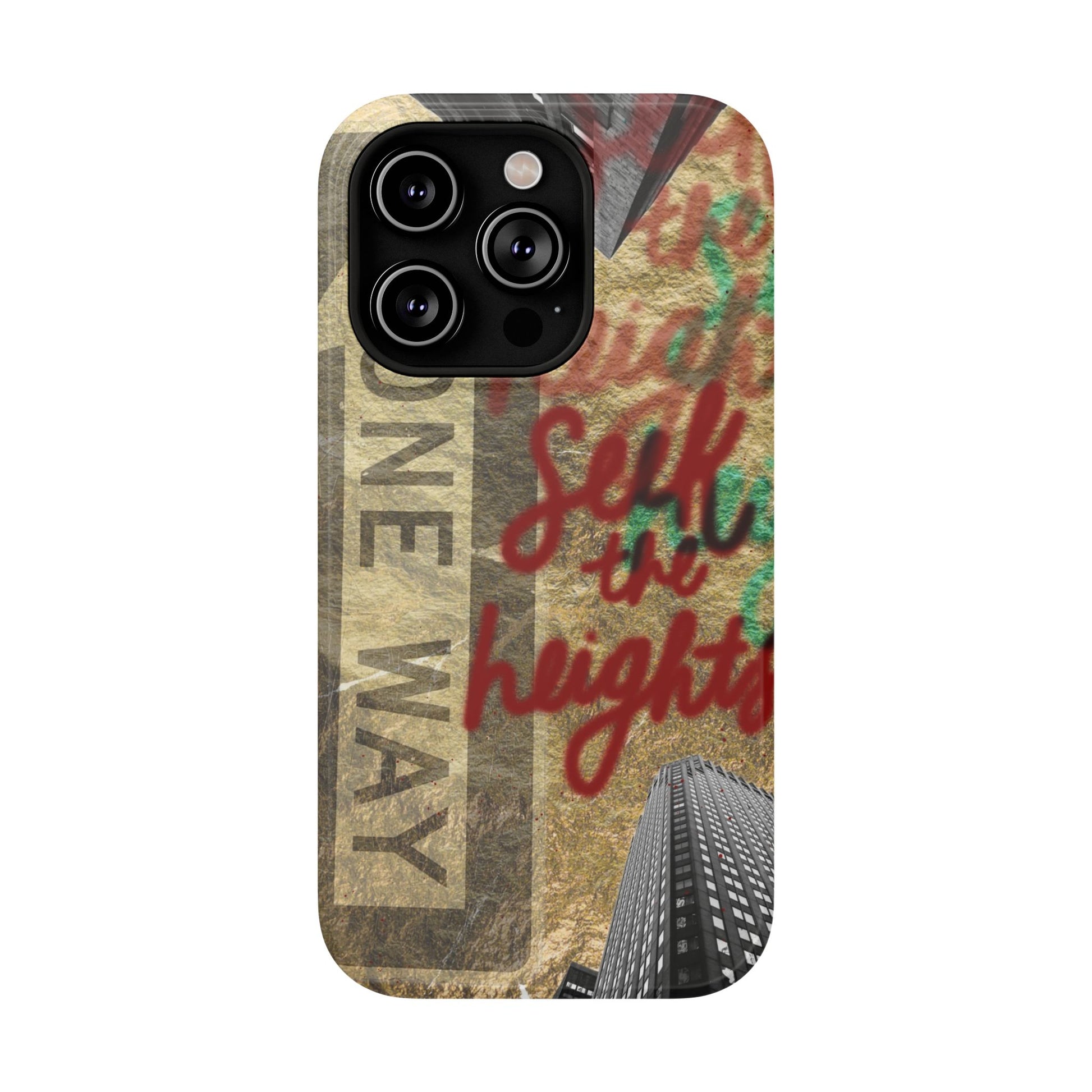 "Seek the Heights"  Gold Phone Case