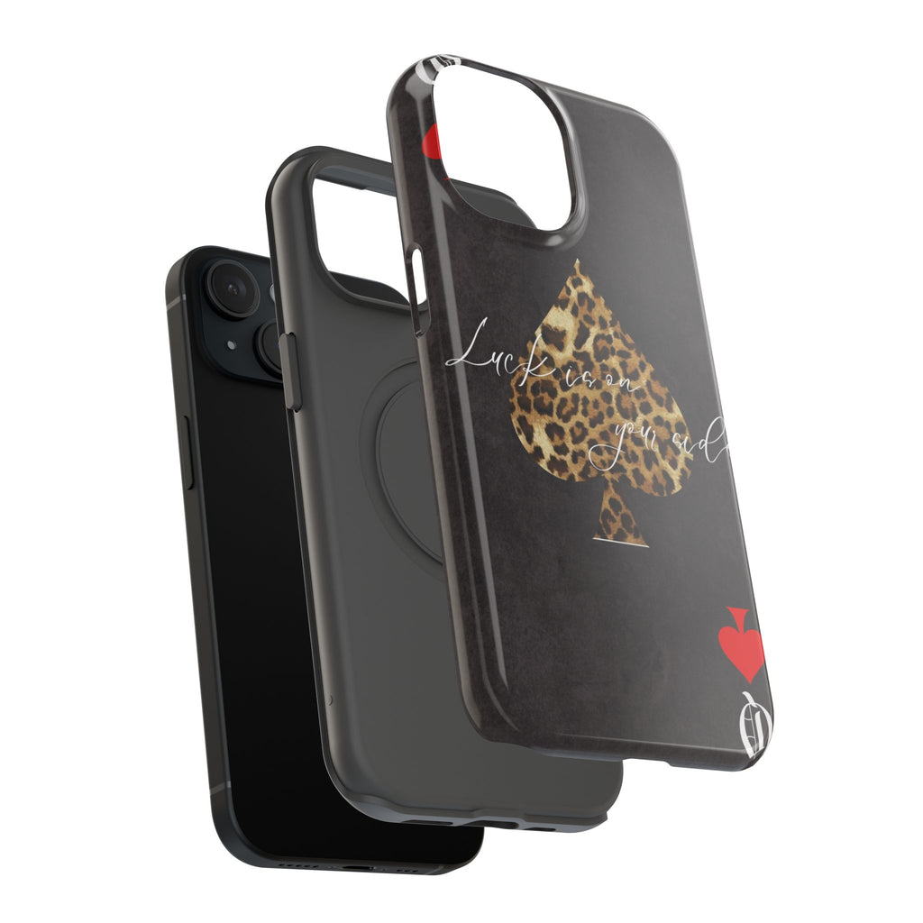 "Luck Is On Your Side" Cheetah Phone Case