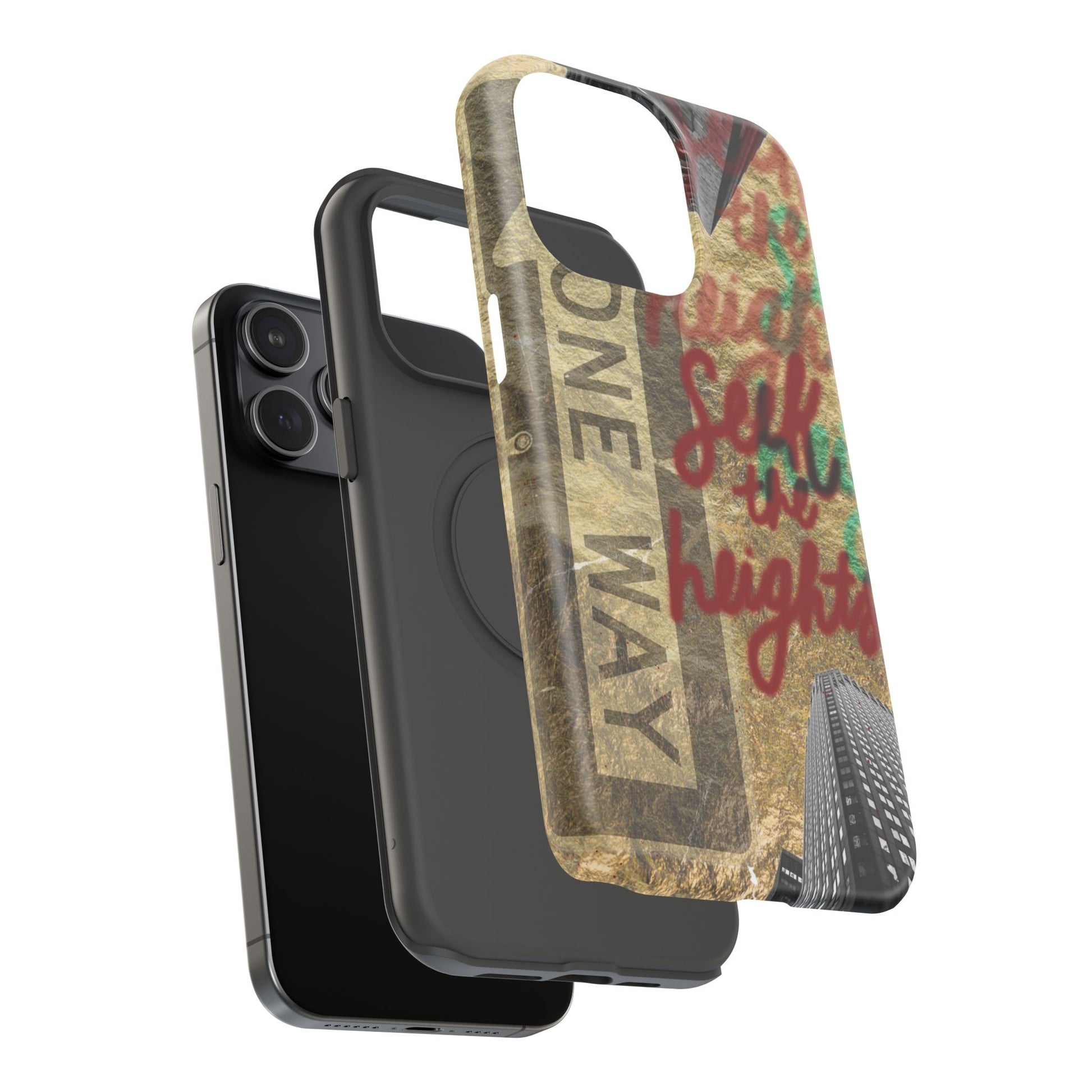 "Seek the Heights"  Gold Phone Case