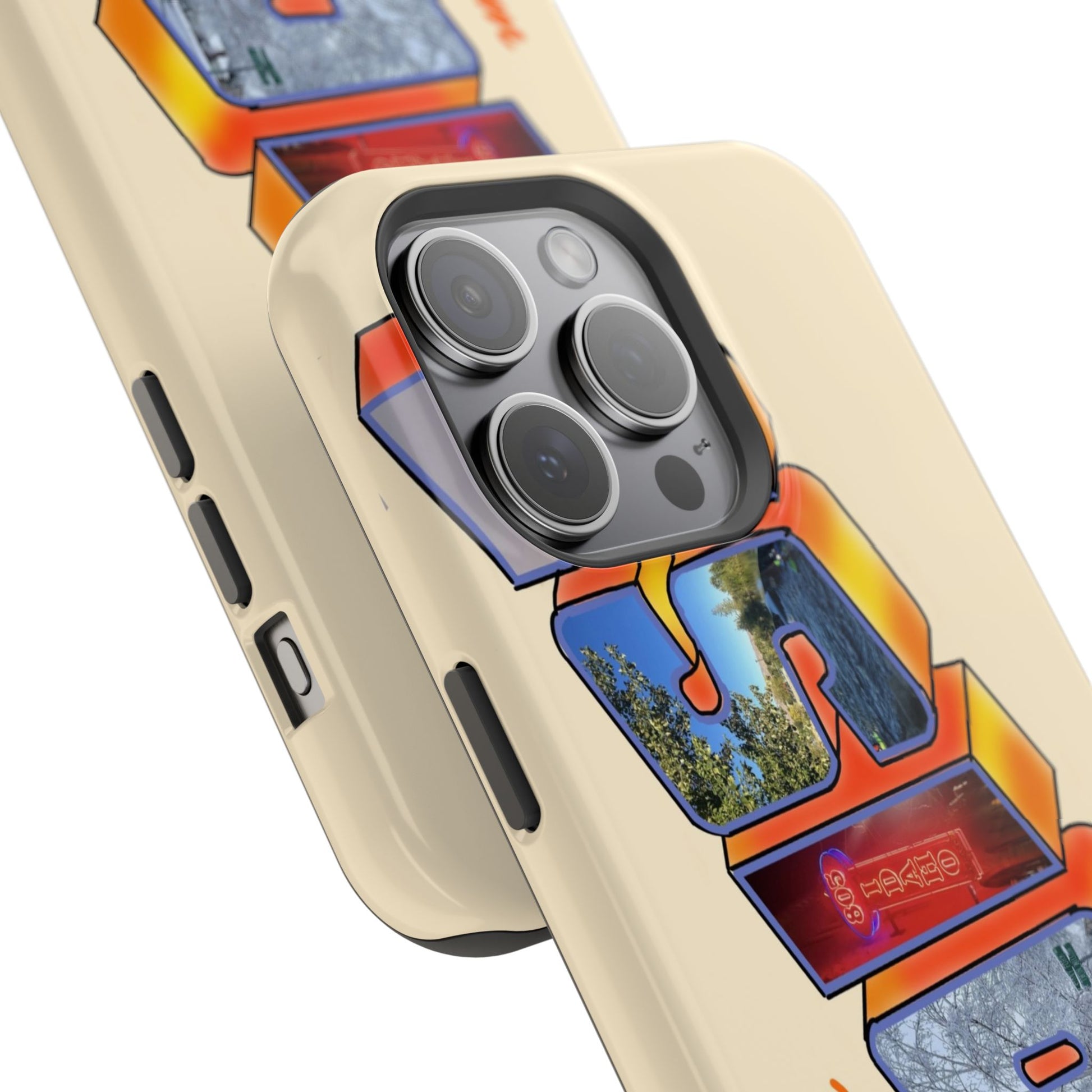 "Greetings from Boise" Orange Phone Case