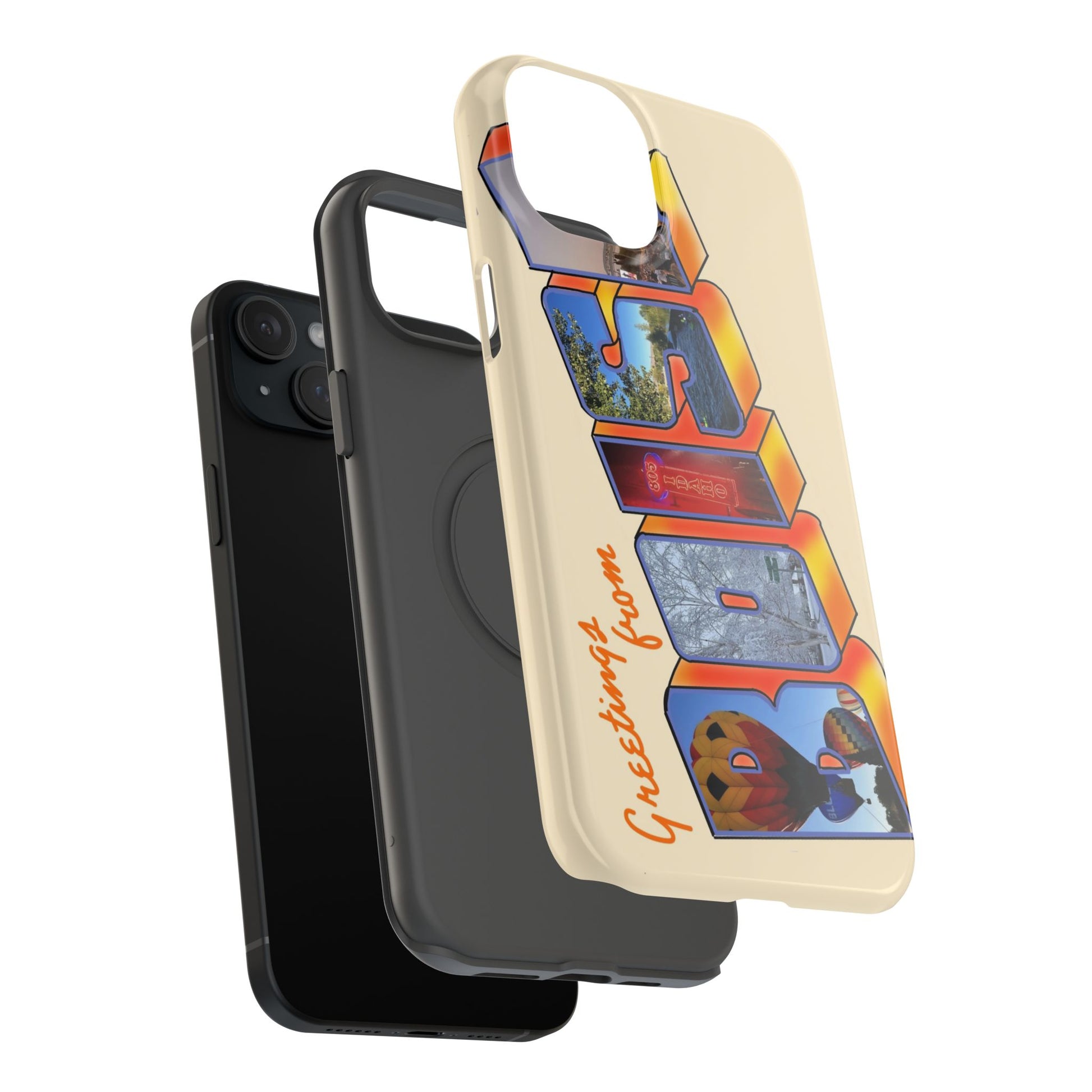 "Greetings from Boise" Orange Phone Case
