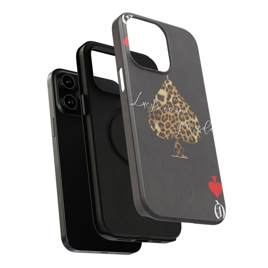 "Luck Is On Your Side" Cheetah Phone Case