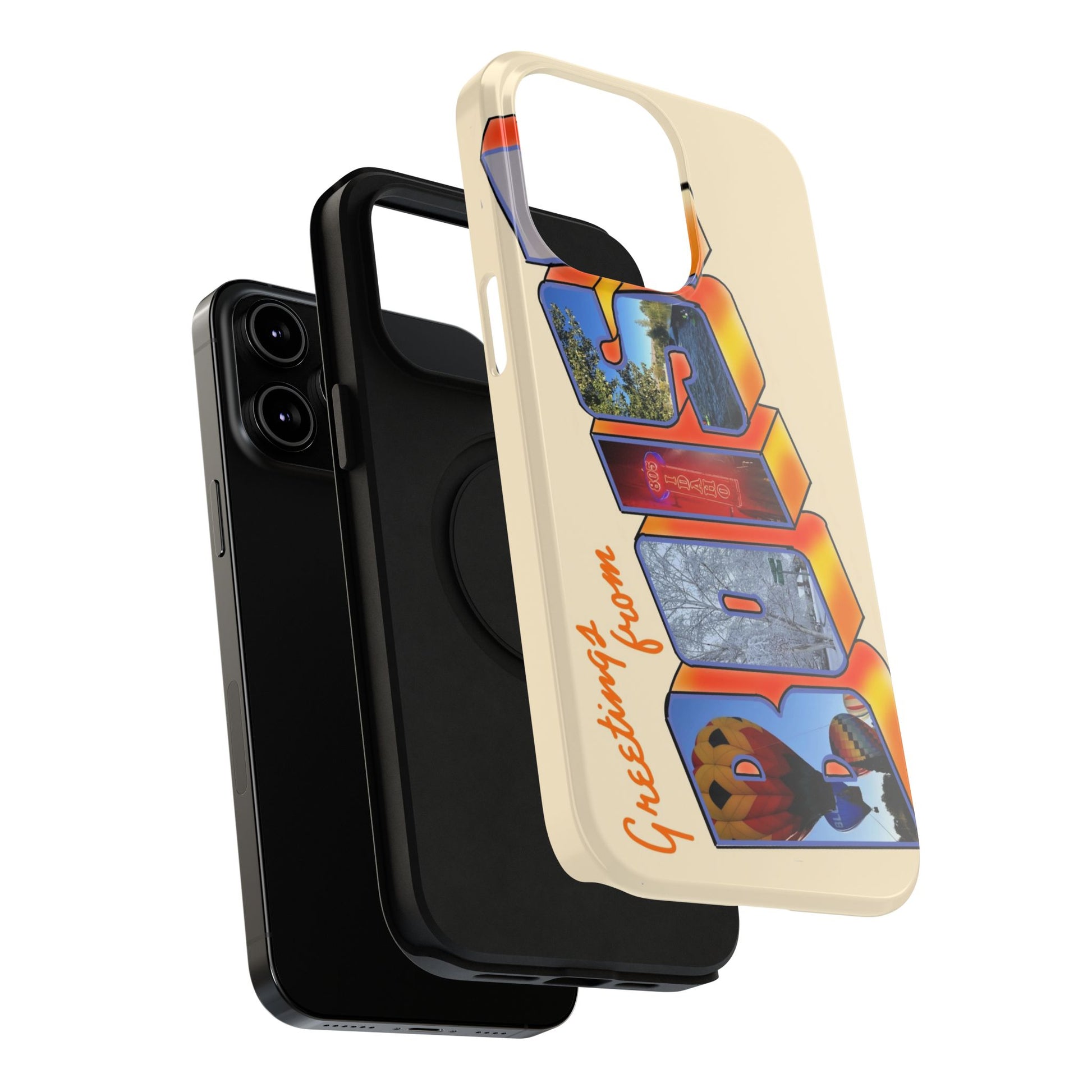 "Greetings from Boise" Orange Phone Case
