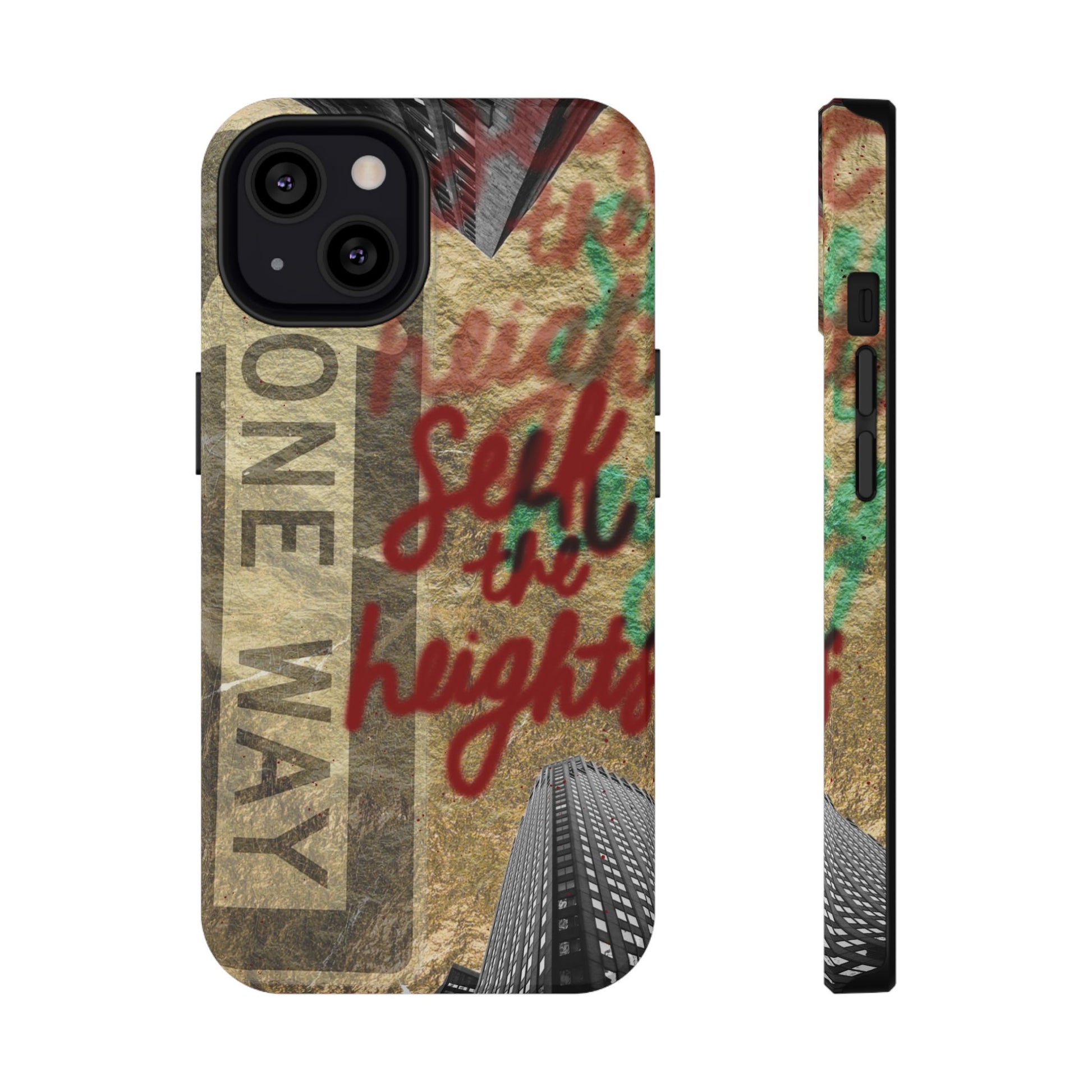 "Seek the Heights"  Gold Phone Case