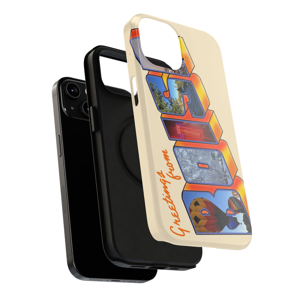 "Greetings from Boise" Orange Phone Case