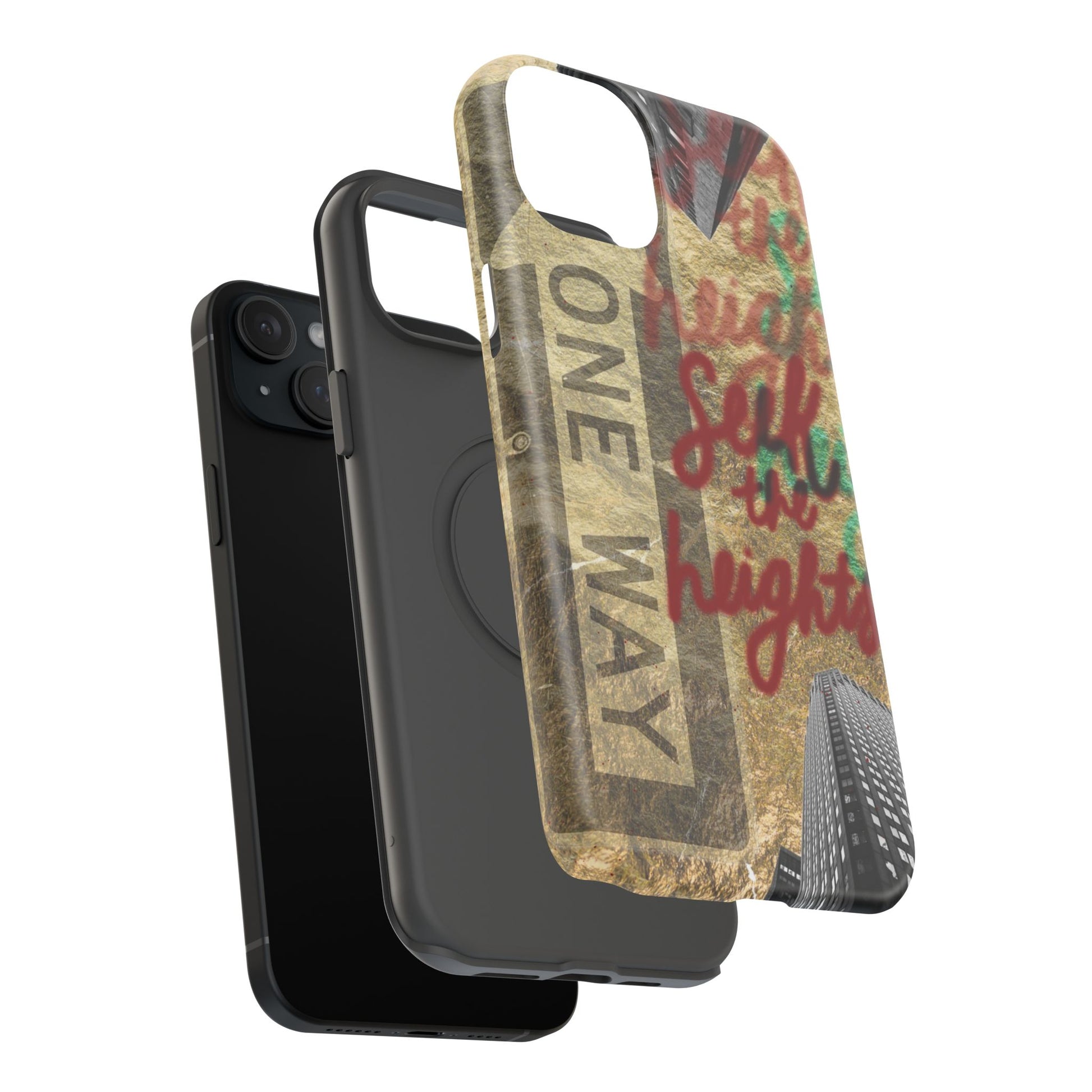 "Seek the Heights"  Gold Phone Case